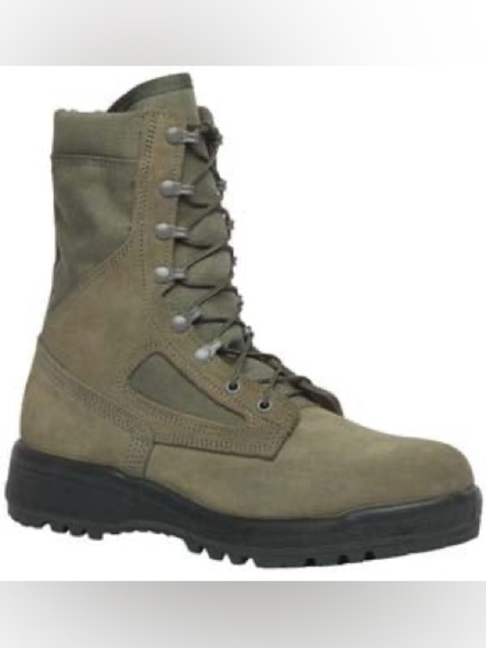 Belleville r Combat Steel Toe  feat. Vibram Sole Boot in Sage Green Size: 9.5